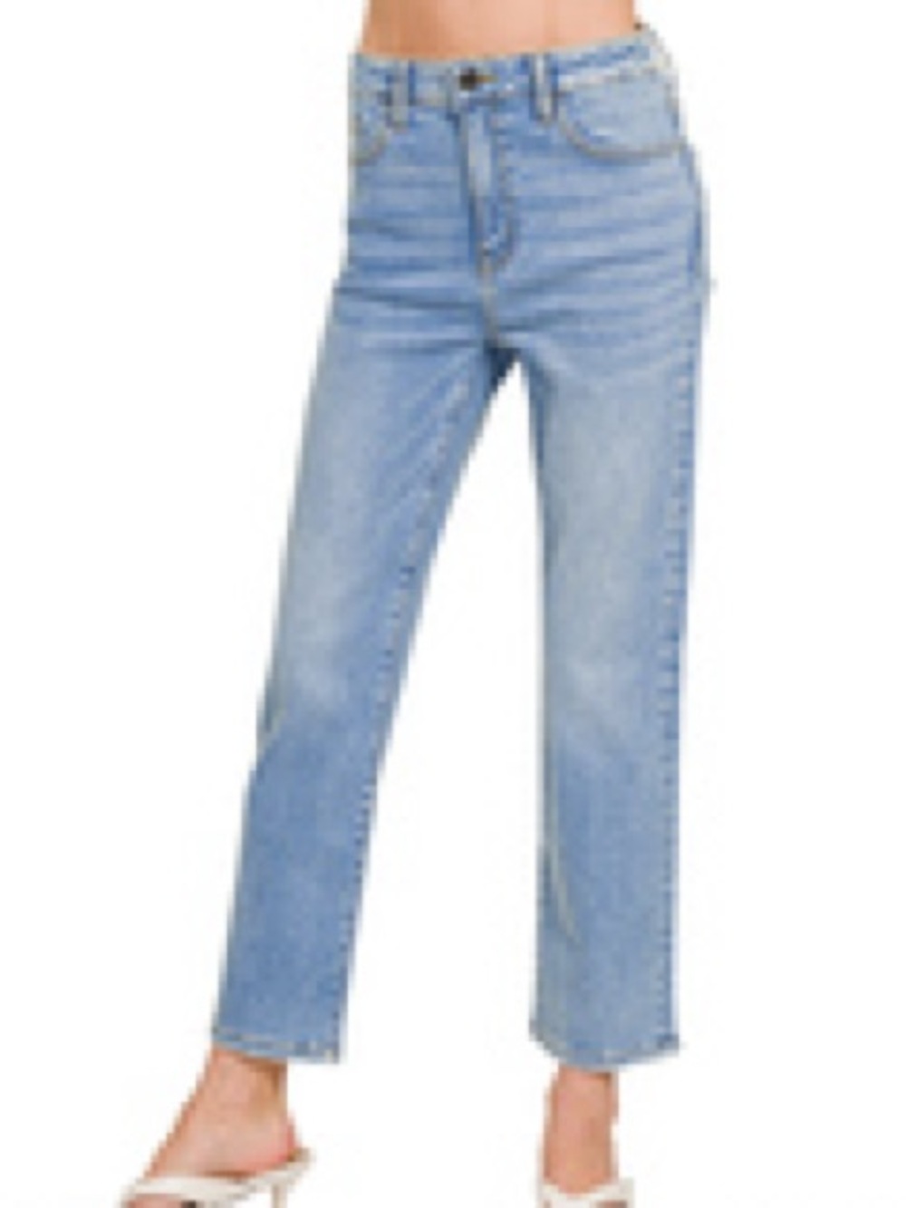 Zenana Light Blue Straight-Leg Women’s Jeans